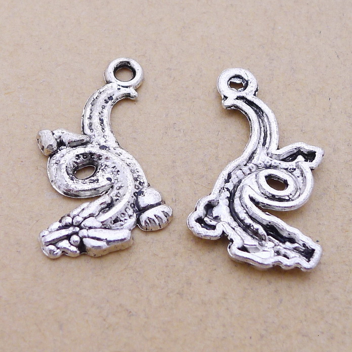 

A2818 Ancient Silver 100/ Package Alloy Dragon Jewelry Parts Group Diy Ornaments Parts 1.3 G