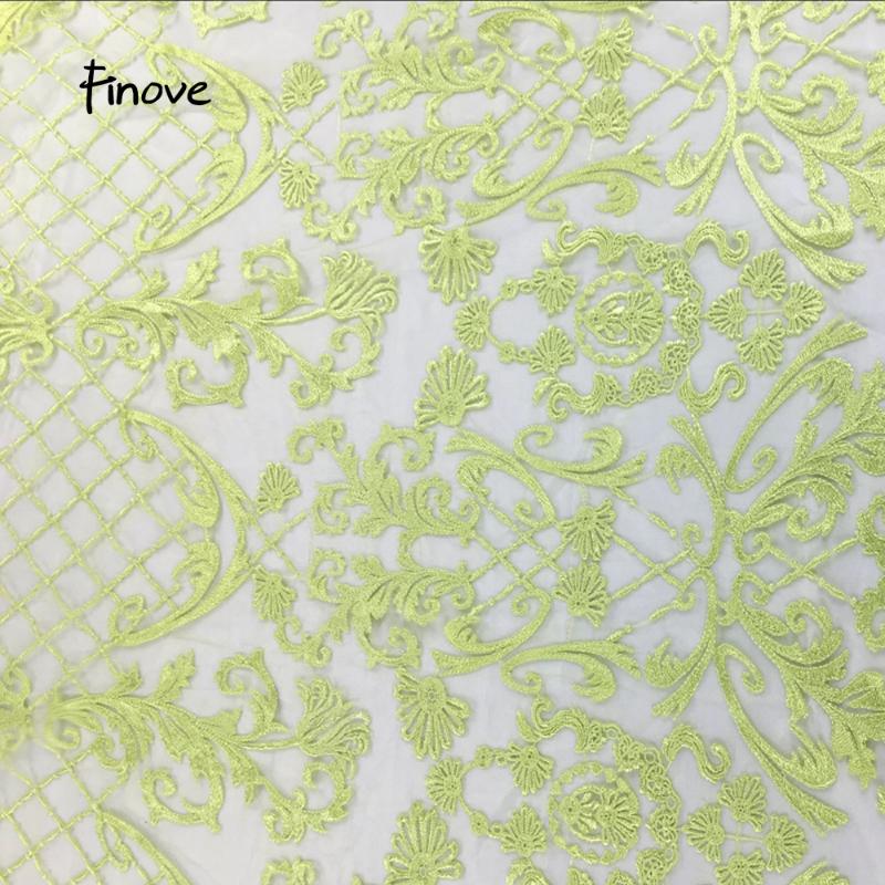 

Nigerian Lace Fabrics Mesh Floral Embroidery Tulle Lace Fabrics For Wedding Dress Evening In Dresses 2020 New Arrivals