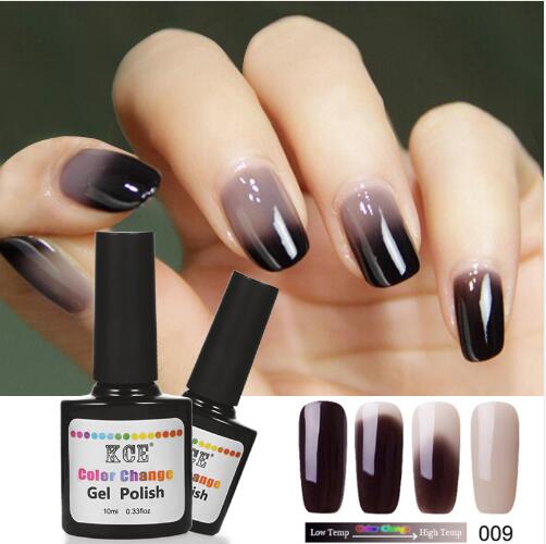 

Newest 18 Colors Nail Polish Temperature Change Color UV Gel Polish Gradient Nail Gel for Nail gel polish 10ml, As pic