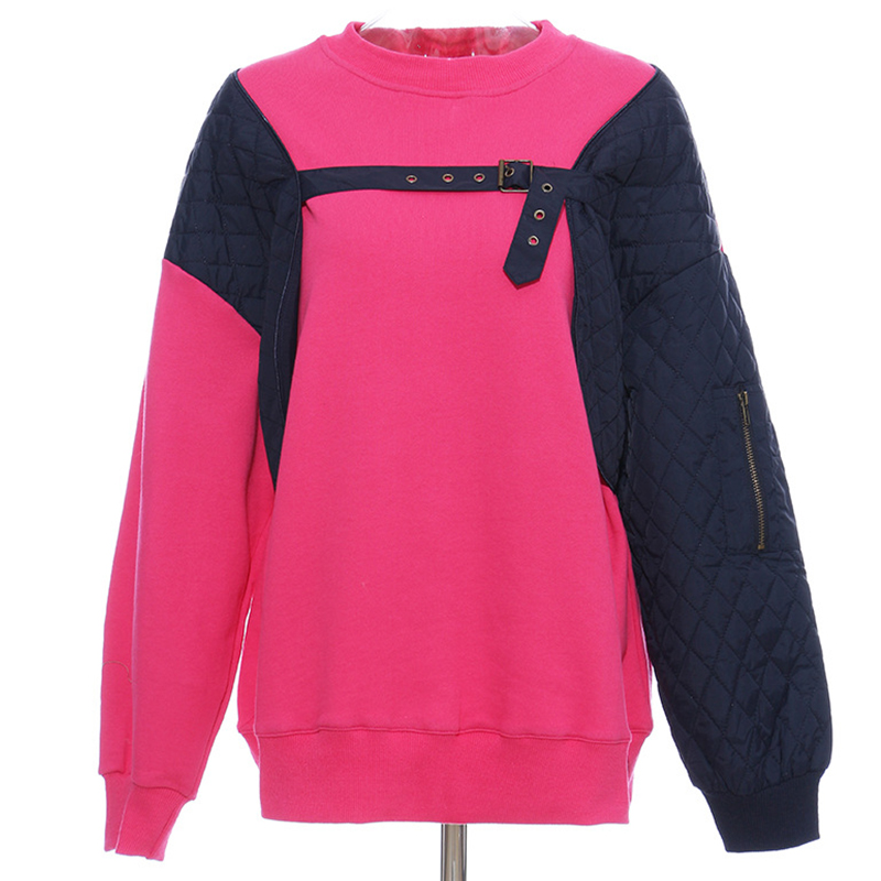 

Women Colorblock Sweatshirt Oversize Loose Sweat Pullover Tracksuit 2020 High Street, Green