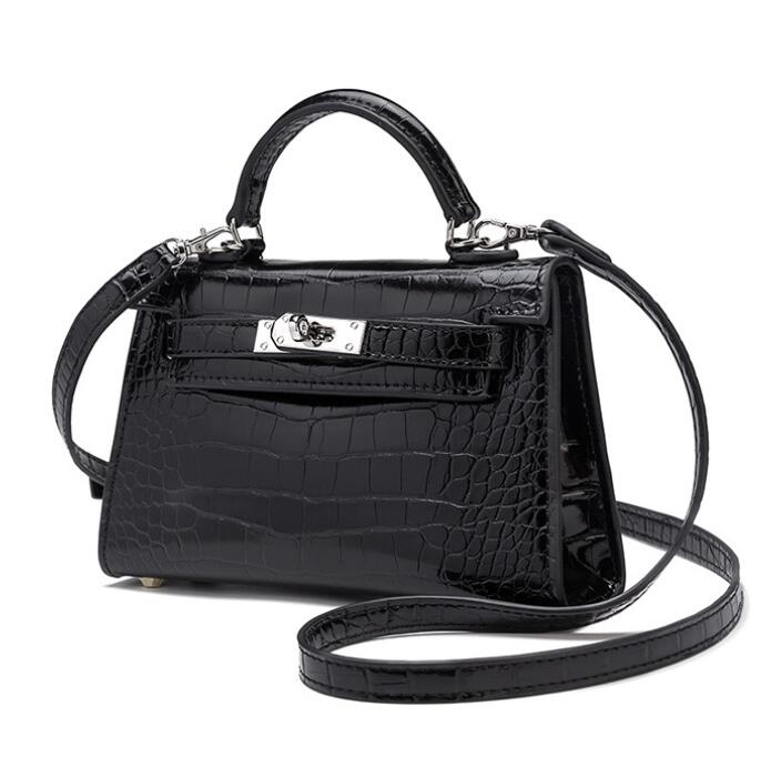 Womens Croc Pattern Handbag Tote Shoulder Bag Ladies Designer Handbag New Bag