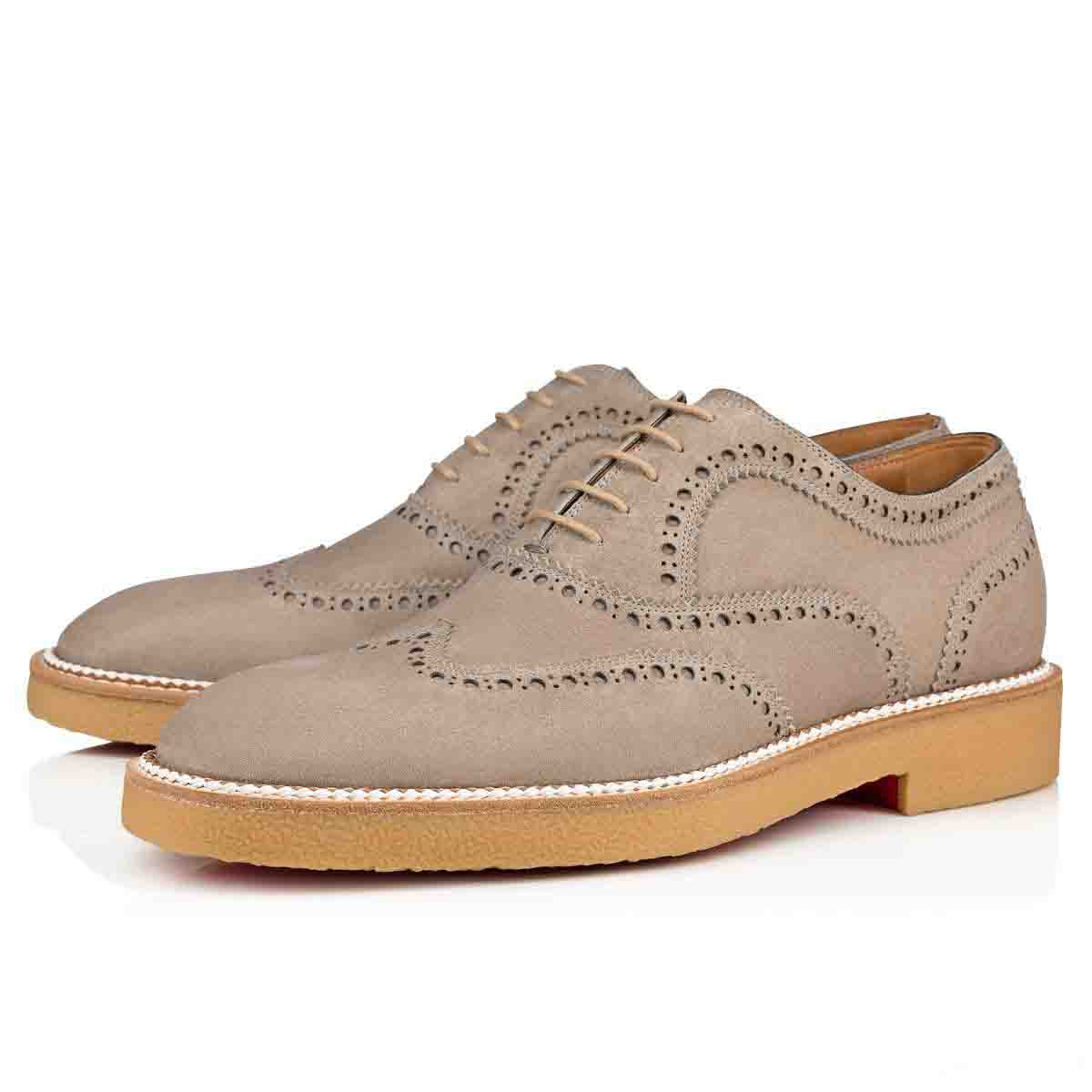 Printemps élégants Chaussures Hommes Oxfords Charlie Crêpe Suede cuir Chaussures plates Low Top Bottes rouges Bas Bottines, Robe de luxe Chaussur