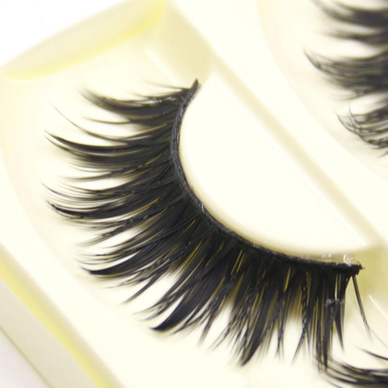 

5 Pairs Thick Long Cross Party False Eyelashes Fashion Black Band Fake Eye Lashes Soft Cotton Thread Thick Lashes Makeup