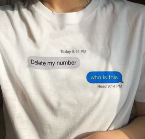 

Delete My Number Who Is This Quotes Funny T-shirt Women Summer Tumblr Grunge Fashion White Tee Aesthetic Art Tumblr Tee Shirts