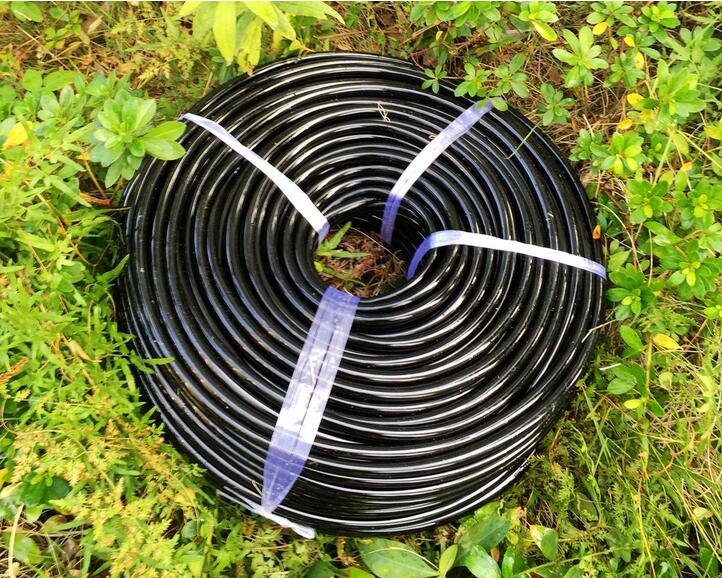 

8/11 Durable Anti-ageing Drip irrigation Microblot tube Micro jet Irrigation pipe 100m/roll, Black