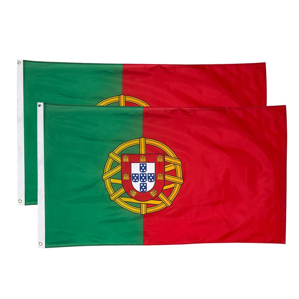 

3x5 Portugal Flags Banners 150x90cm National Hanging Flying High Quality Polyester Fabric For Indoor Outdoor Usage, free shipping
