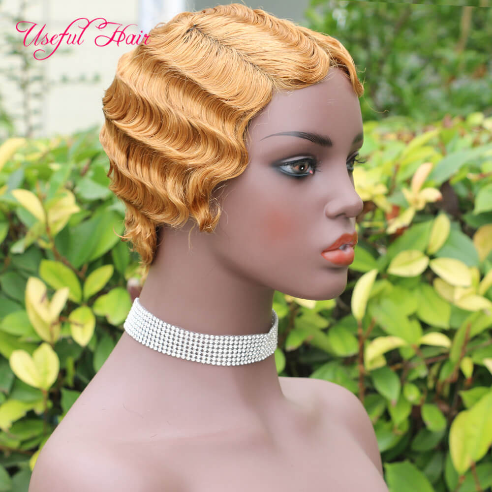 

short wigs Brazilian Virgin Hair Short Bob Wig wet and wavy human hair wigs Blonde Red Human Hair Wigs With Bangs Straight Black, Same with picture