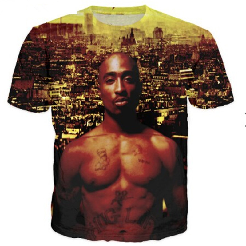 

Newest Popular Singer Rapper Tupac 2pac T Shirt Men Women Unisex Funny 3d Print Summer Short Sleeve O Neck Crewneck Casual Tops A129, Multi