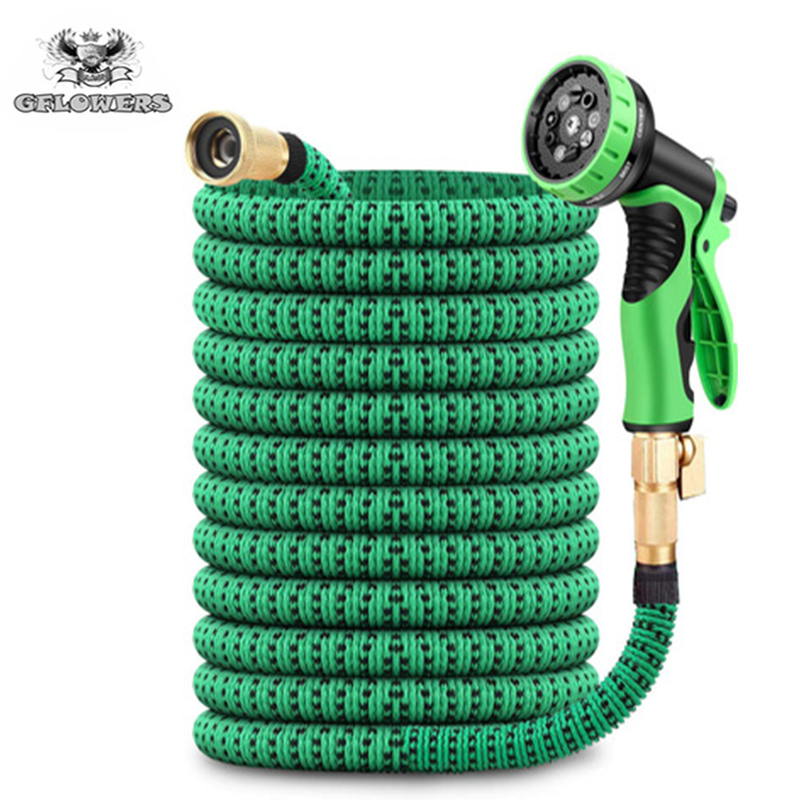 

High-quality Light Garden Watering Hose Wear-resistant Magic Hose EU car Wash Metal Car Wash Garden Supplies, Green