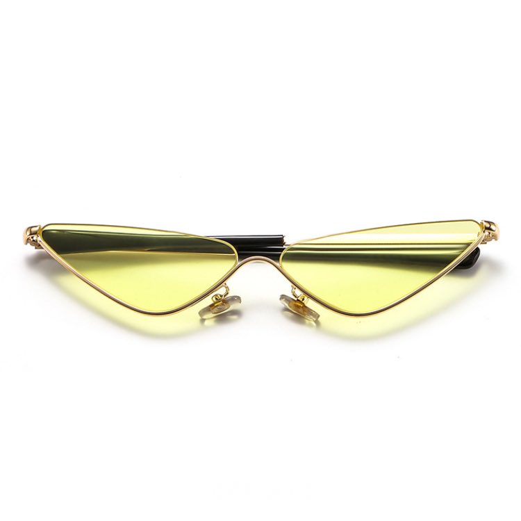

2020 Cat Eye Rectangular Metal Sunglasses European American Fashion Mini Sunglasses Ocean Piece Small Frame Eyewear ES8807