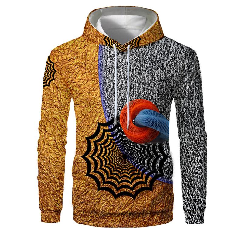 

2020 3D Printed Fun Print Hoodies for Mens and Women fall fashion Casual Streetwear Hooded Homme Hooded Hoodie casaco masculino, Brown