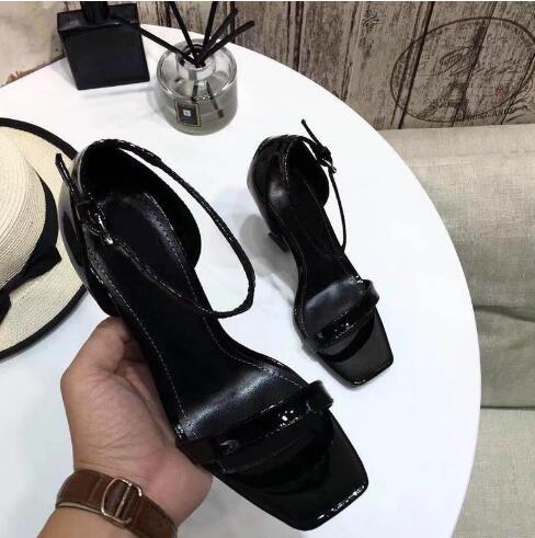 

Designer-or women sandals unique lettering high heels for women sexy evening dress wedding heels+box, Black