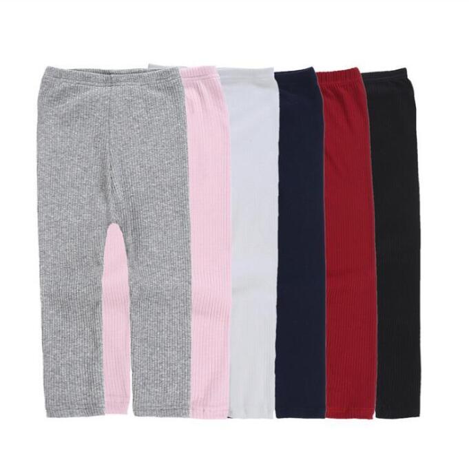 

Girls Candy Color Stretch Pants Knitted Bottom Socks Leggings Kids Solid Tights Mid Waist Warm Cotton Fashion Pants Baby Clothing D6380, Random delivery