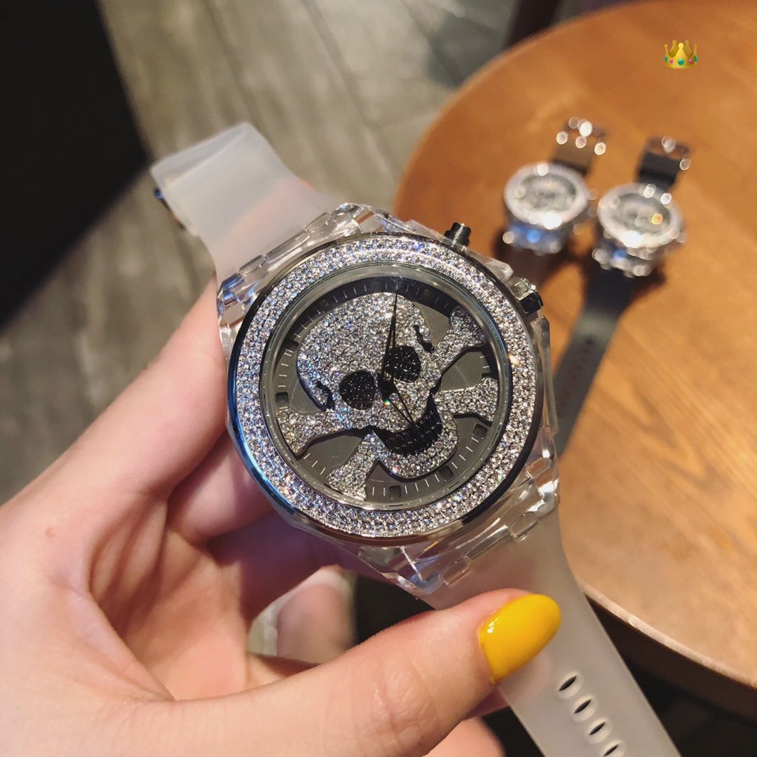 

Men Watches Quartz movement 45mm 316L Watchcase Rubber Band Waterproof Wristwatches Men Fashion Gift