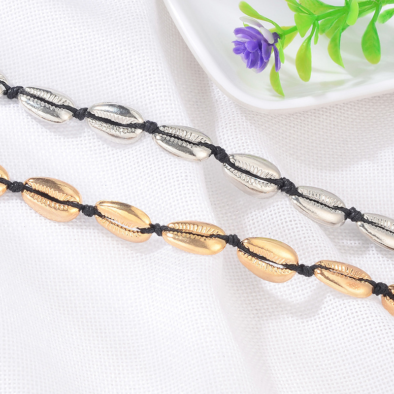 

Geometric Necklace Rope Necklaces Shell Women Chain Ladies Pendant Girls Jewelry Silver Color Fashion Trendy Bohemia Halskette