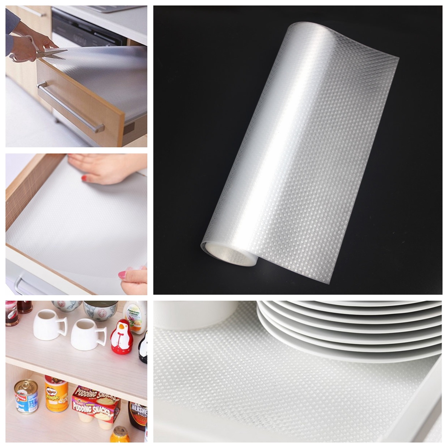 30 150 Mat 1PC Armario A Prueba de Polvo Estante Forro Gabinete