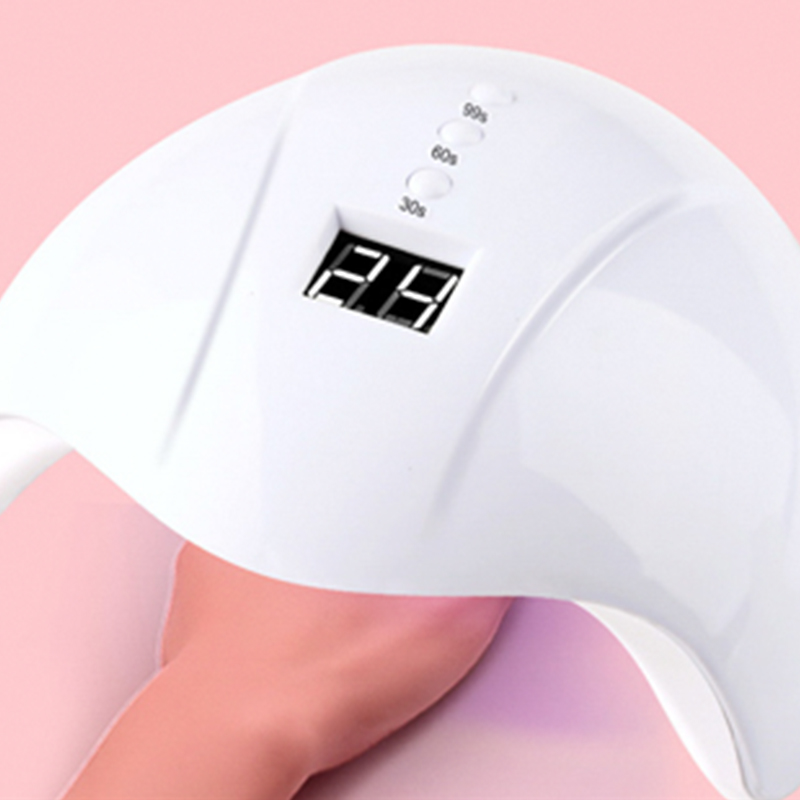

1pc Nail USB Lamp With 3 Timer Setting(30s/60s/99s) Pink/White Curing UV Gel Polish Lamp For Dryling Nail UV Gel Tool 12LED, 24w 12 leds