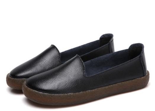 

2019 Women's shoes in Spring and Autumn with New style flat bottom round head @194, Black