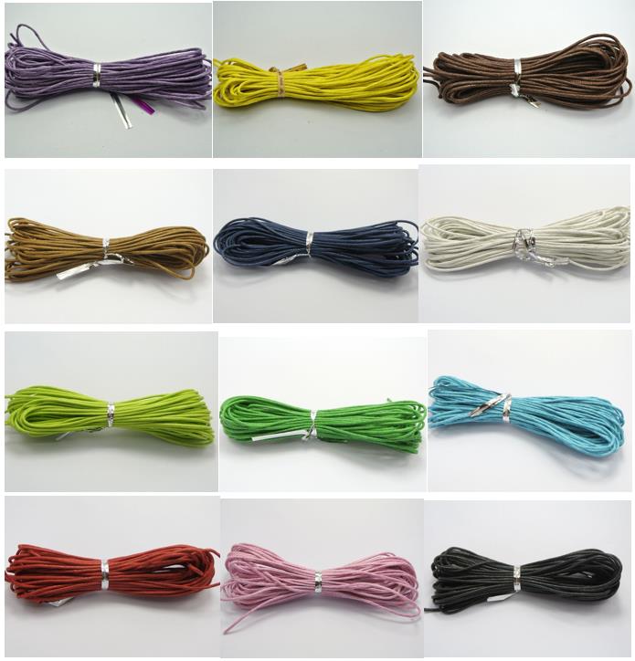 

60 Meters Waxed Cotton Beading Cord 1.5mm Macrame Jewelry String, Purple