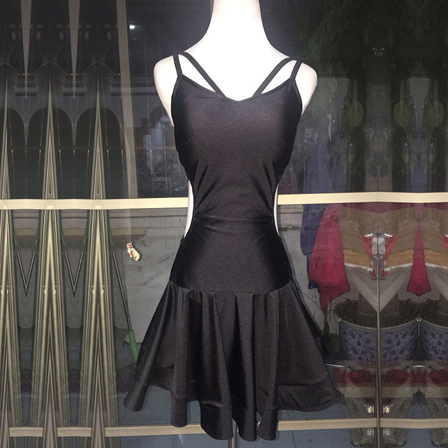 

Adult Latin Dance Dress Woman 2019 New Performance Latin Dance Skirt Salsa Tango Black Women Dresses