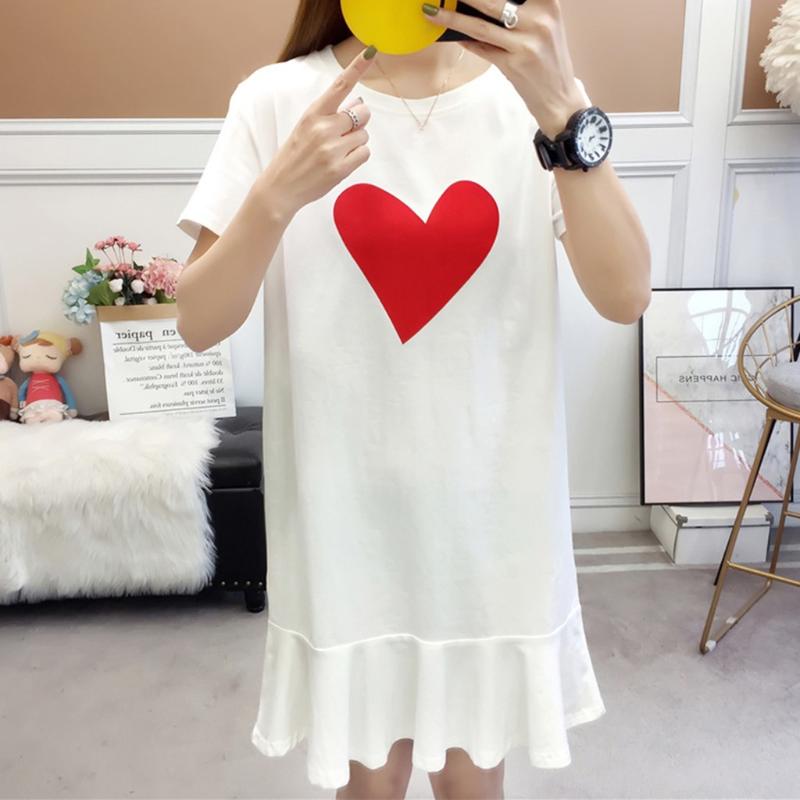 

Women Dress Plus Size Dresses Womens Loose Summer Style Feminino Vestido Cotton Casual Big Size Ladies Dress Boho Sundress#J30, White