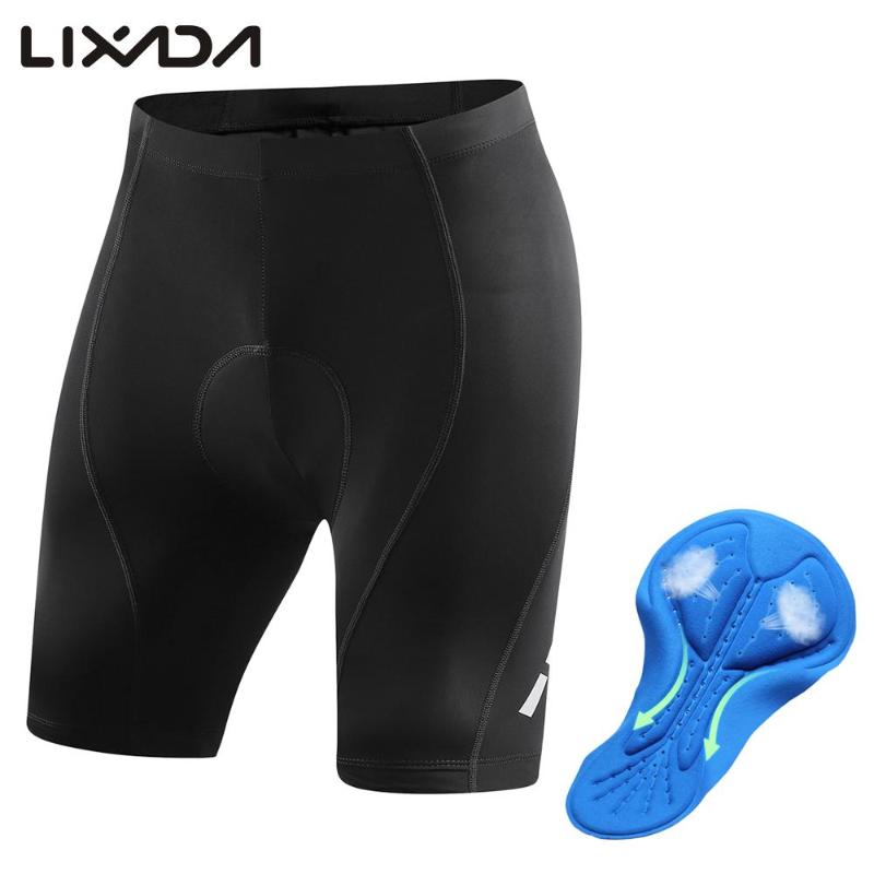 

Cycling Shorts Lixada 2021 Men 3D Gel Padded Breathable Quick Dry MTB Bicycle Compression, As pic