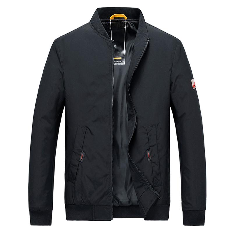 

KANCOOLD Mens Jackets Spring Autumn Casual Coats Solid Color Mens Sportswear Stand Collar Slim Jackets Male Bomber 829, Gray