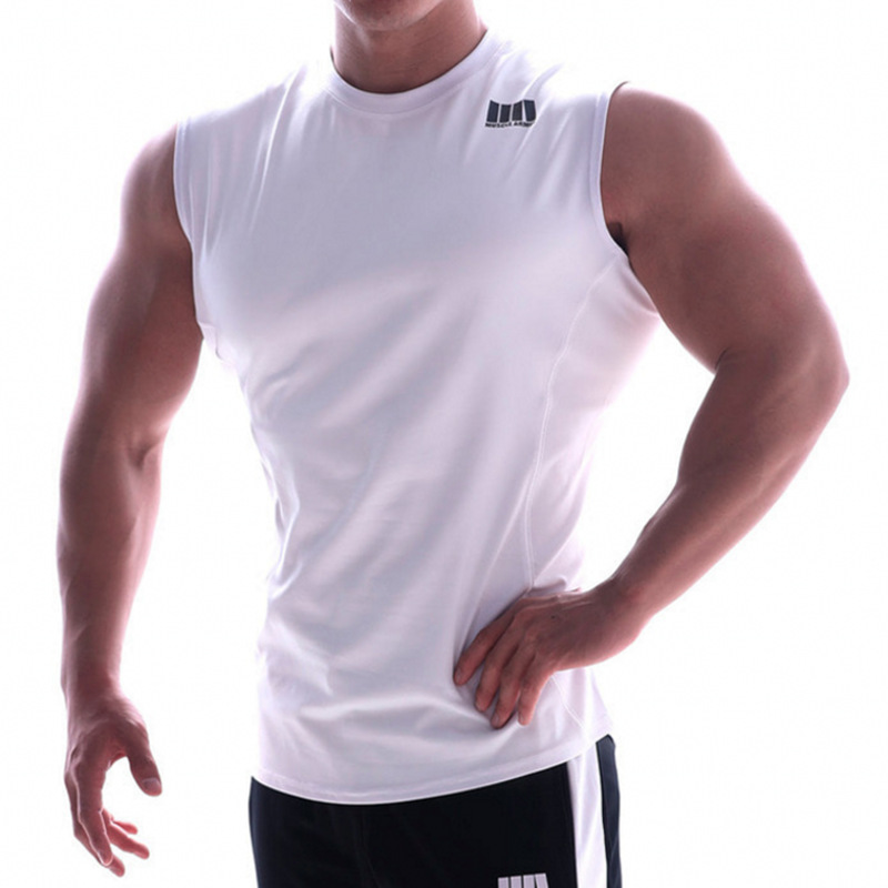 

Men Summer New Gyms Fitness Mesh Tank Tops Joggers sleeveless Breathable tops Male fashion Casual Tank top Bodybuilding Clothes, Black
