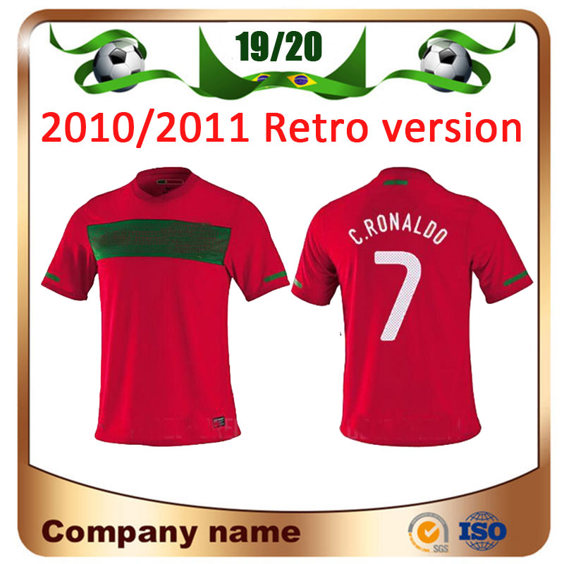 

10/11 Retro version Soccer Jerseys 2010/2011 #7 C.RONALDO #17 NANI #23 F.COENTRAO 2010 World Cup Football Shirt, 2010 home