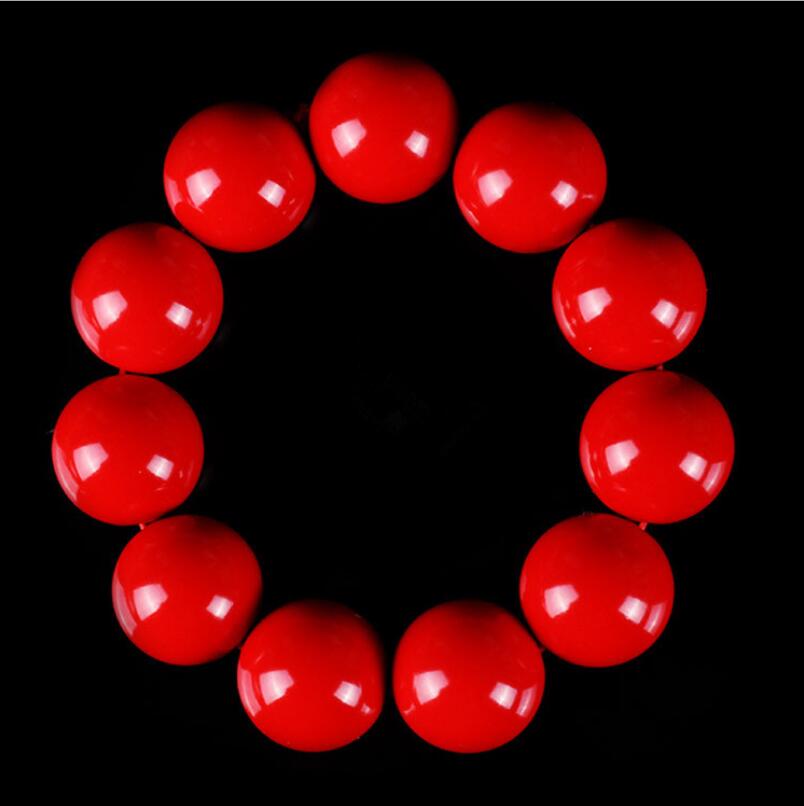 

Natural cinnabar bracelets red bracelets gold foil beads bracelets beads women's men's lovers jewelry
