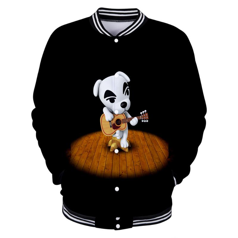 

Animal Crossing 3D Kpop Baseball Jacket Men 2020 Fashion Lovely Design Women/ Men Slim Fit College Varsity Tracksuit Jacket