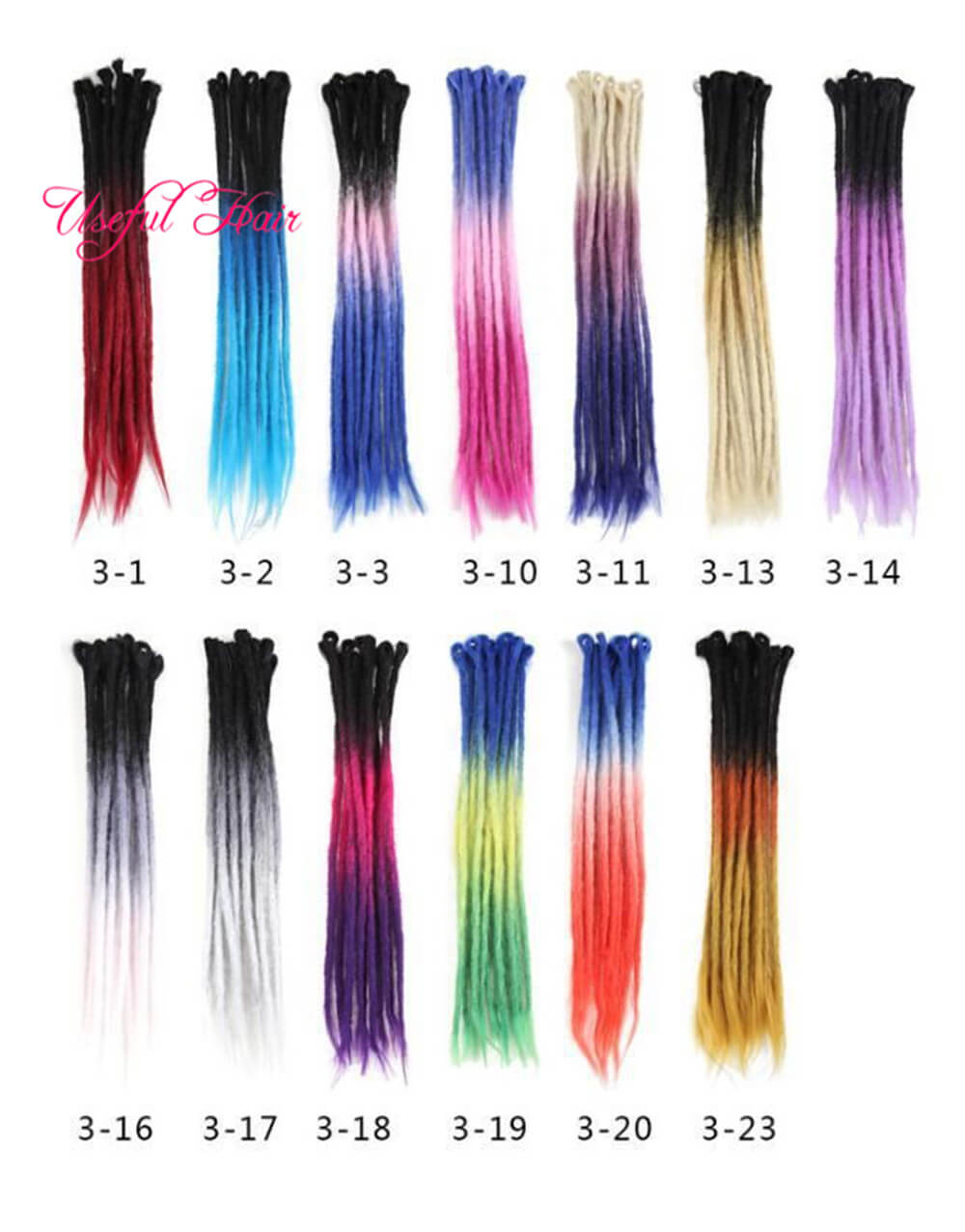 

Synthetic Hair Extension 20inch Natural Soft Handmade Crochet Braiding Hair Extensions Synthetic Dreadlocks Faux Locs Dreads Crochet Hair, #4