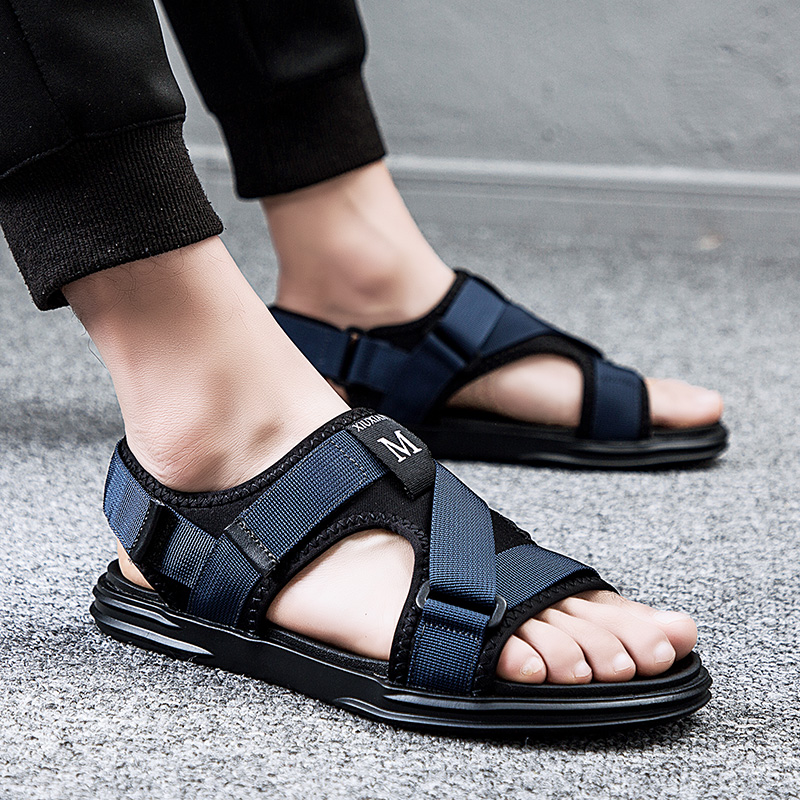 

slip hollow sandalias shoes mountain homens 39 for s roman geta praia rubber big sandals sport luxury masculina de footwear men, Black