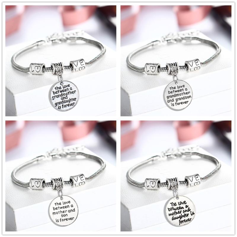 

Link, Chain High Quality Fashion Jewelry Family Member Bracelet Alloy Lettering Wristlet Gifts Treasured Wristband Presents Joyas