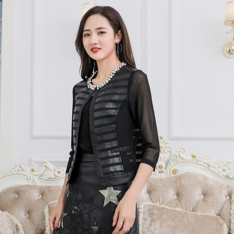 

Faux Fur Coat PU Leather Jacket Spring Autumn Coat Women Clothes 2020 Korean Vintage Streetwear Women Tops Chaqueta Mujer AT2974, Black