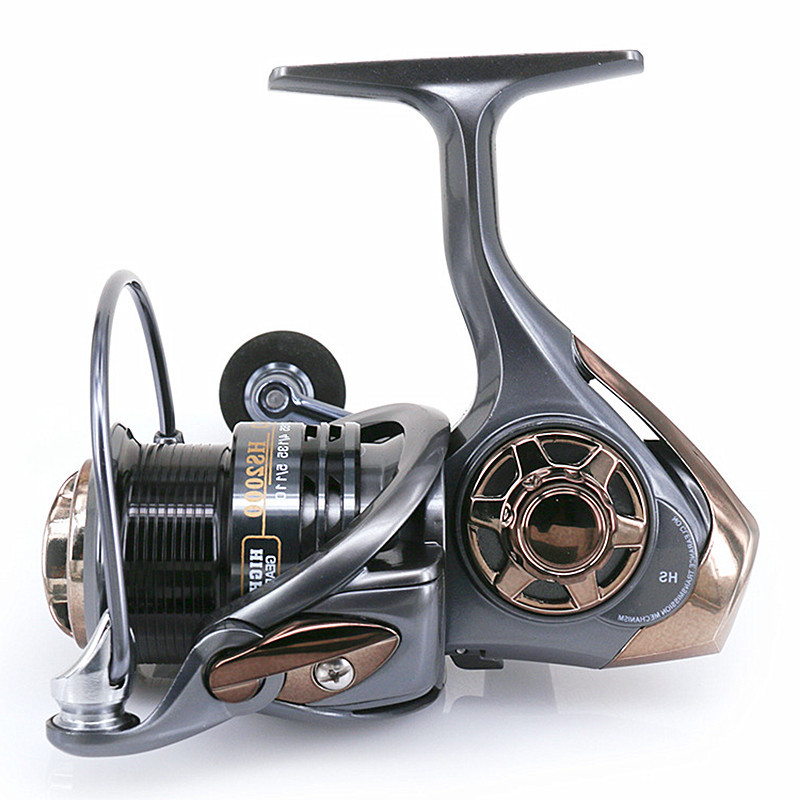 

KKWEZVA Metal Shallow cup 2000H 3000H Spinning Fishing Reel 7. Hi-Speed Full Metal Spinning Wheel + Rocker And EVA hold