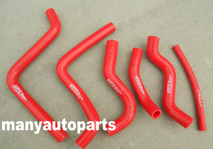 

FOR CR125 CR 125 CR125R 2000 2001 2002 00 01 02 silicone radiator hose red