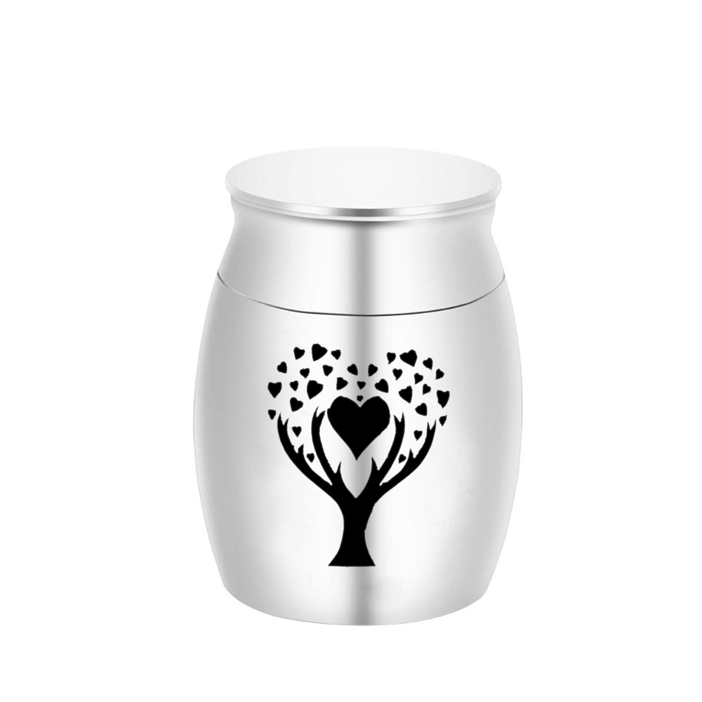 

Loving Tree of Life Funeral Cremation Pendant Urns Ashes Keepsake Memorial Mini Urn for Human Pet Cat Dog Ash 30x40mm
