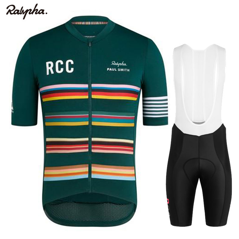 

2019 Rapha pro cycling jersey men's bib shorts Pro bike kit breathable jersey men's bike set Maillots Ciclismo Hombre cycling suit