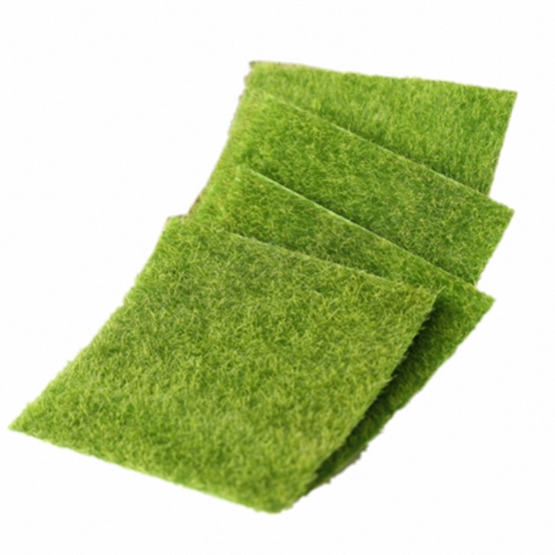 

Grass Mat Green Artificial Lawns Small Turf Carpets Fake Sod Home Garden Moss home Floor DIY wedding Decoration, Olive