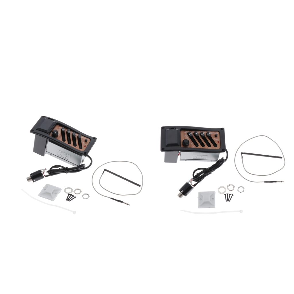 

2pieces Acoustic Guitar Pickup EQ Equalizer Pickup Active Kit EQ-7545R