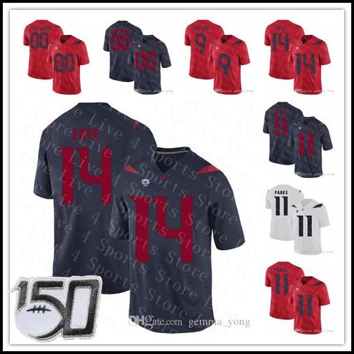

2019 Custom Arizona Wildcats College 8 Nick Foles 14 Khalil Tate 11 K hari Lane 21 JJ Taylor 48 Rob Gronkowski NCAA Football Jerseys Cheap, Black