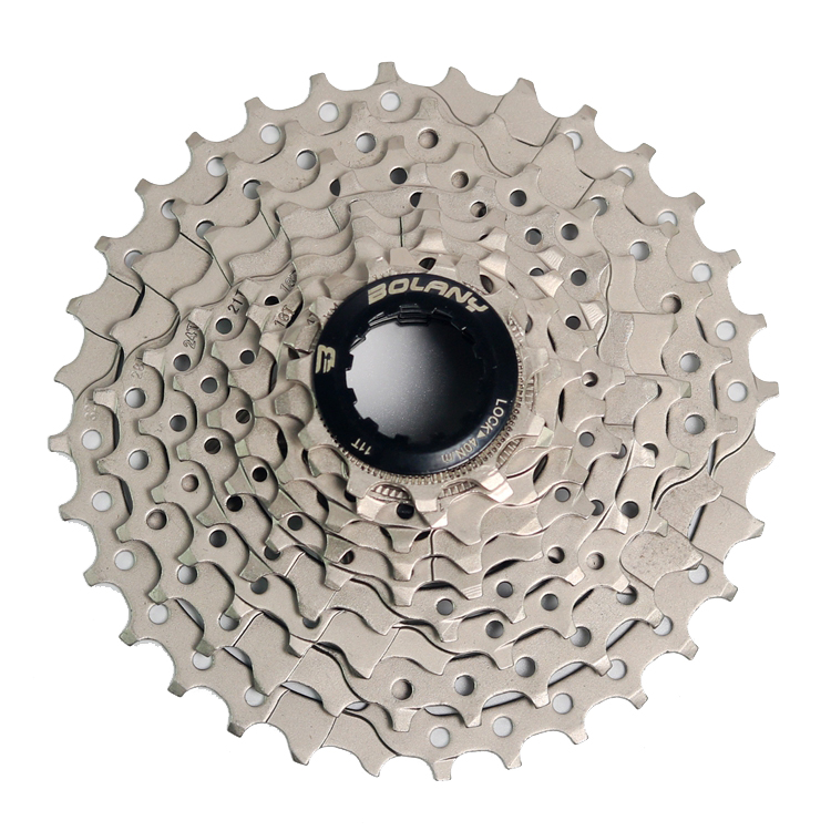 BOLANY 10 Speed Freewheel Cassette 11-32T MTB Road Bike Flywheel Silver Sprocket