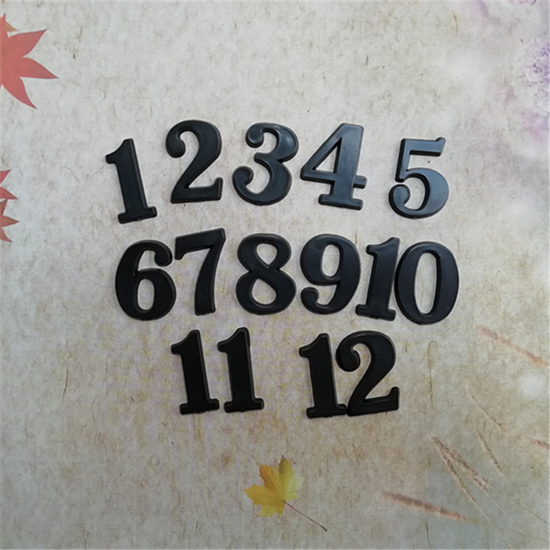 

Wholesale NEW 20Sets BLACK Color Plastic 2.5CM Arabic Number For DIY Battery Quartz Clock Repair Tools