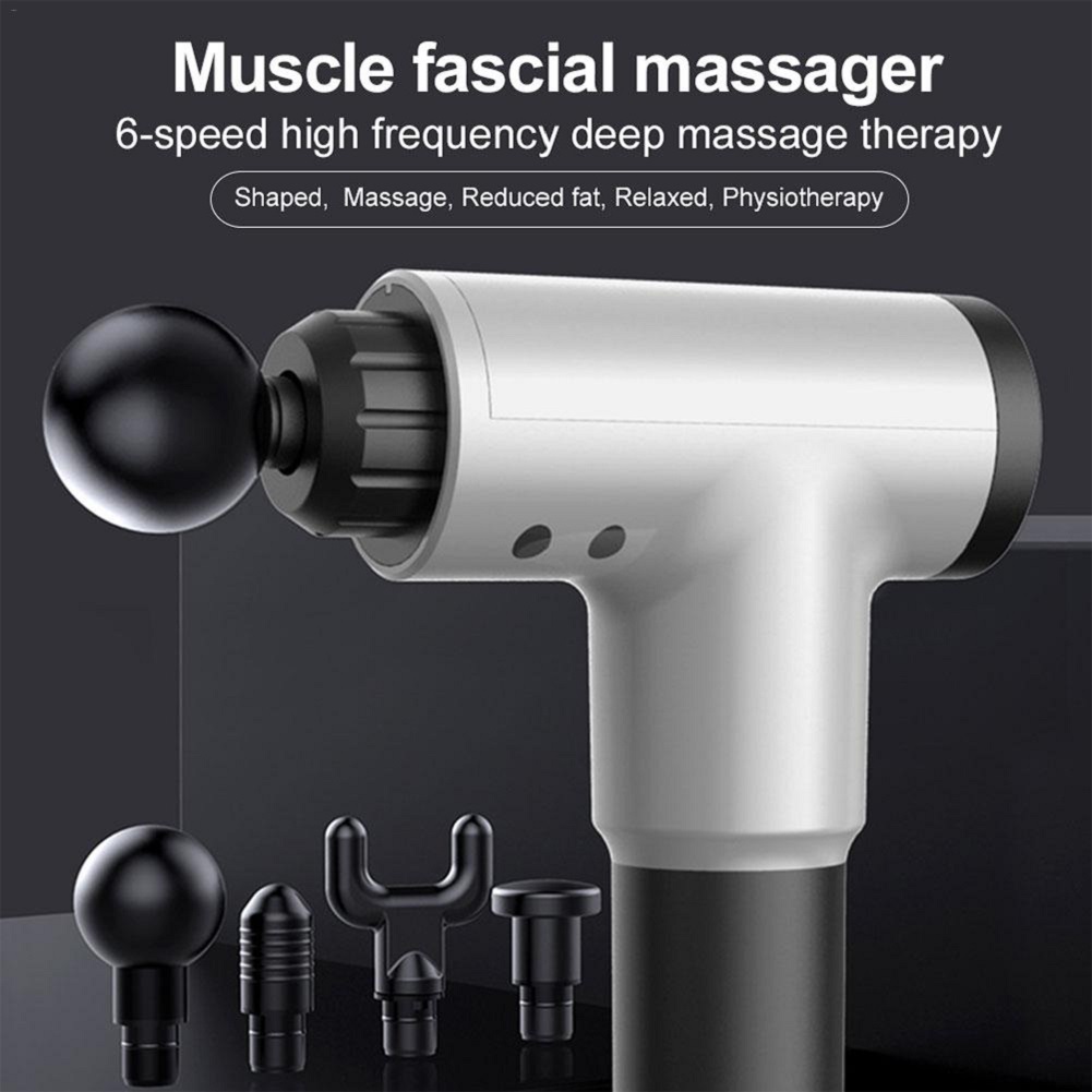 

EMS Massage Gun Cordless Rechargeable Muscle Stimulator Deep Tissue Massager Device Body Relaxation Slimming Shaping Pain Relief