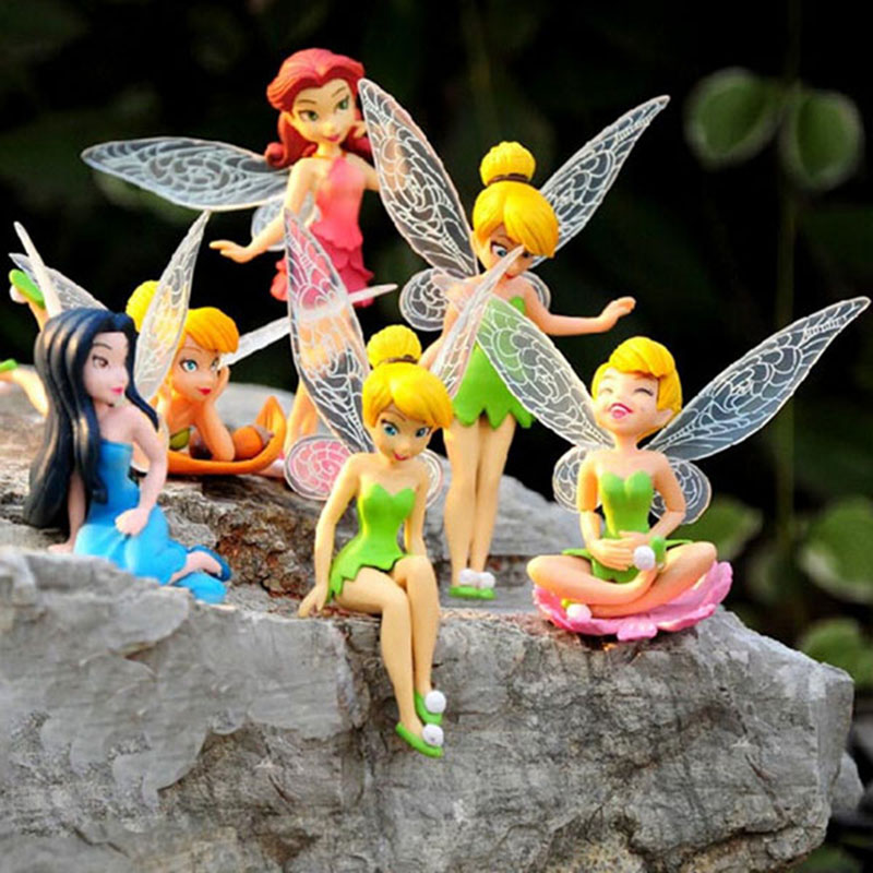 

12pcs/lot Fairy Miniature Figurine Dollhouse Garden DIY Ornament Decoration Crafts Resin Basin Micro landscape Figurine