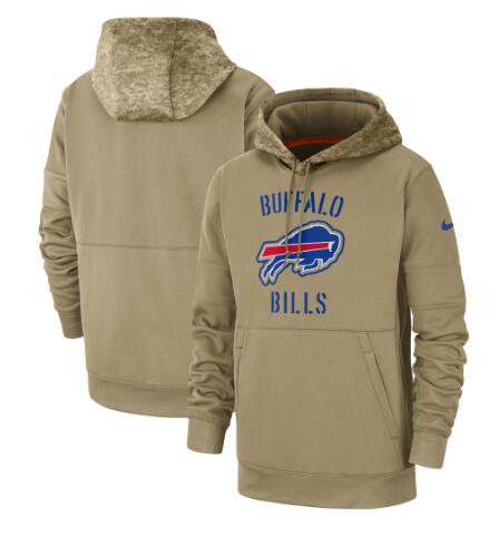 

Buffalo Men's Bill Tan 2019 Salute to Service Sideline Therma Pullover Hoodie