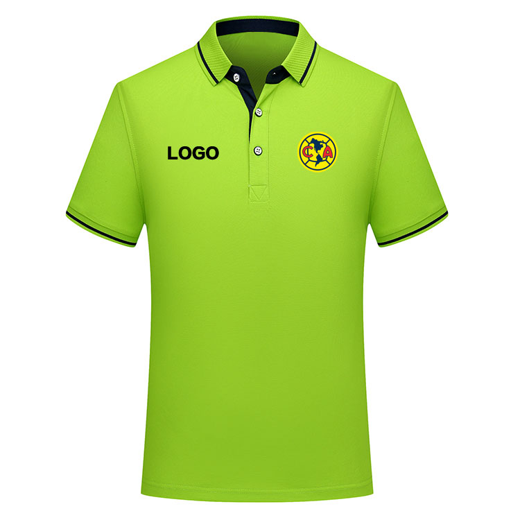 

club America Polo Shirt Summer Mens Business Casual Tops Men's sports Run Short Sleeve Polo Shirt training Polos Men's Polos