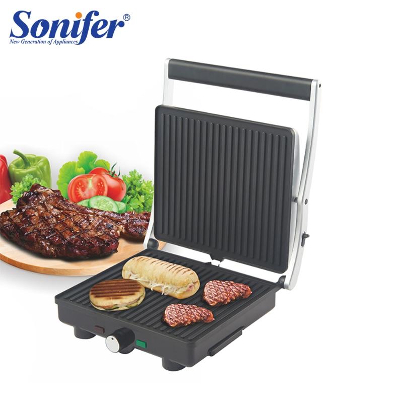 

Electric BBQ Grill Household Barbecue Machine Hotplate Smokeless Grilled Meat Pan Contact Grill For Kitchen Barbecue Sonifer