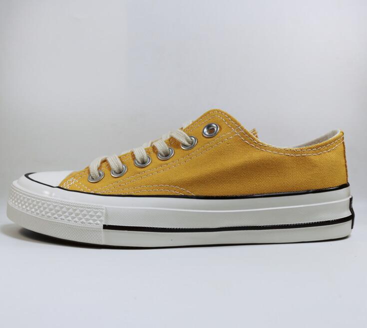

whit box Chuck Classic 1970S Canvas Casual Shoe High Quality Designer Shoes Mens Womens Top Skate Comfortable flat, Yellow low